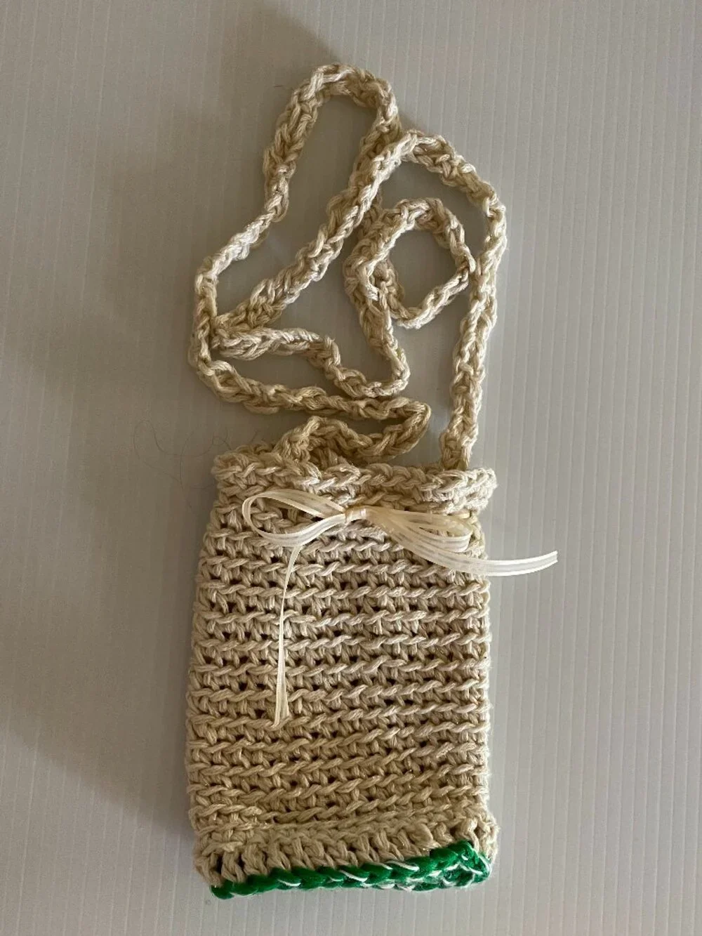 Light crochet phone holder, Gifts For Her, Crossbody crochet phone holder